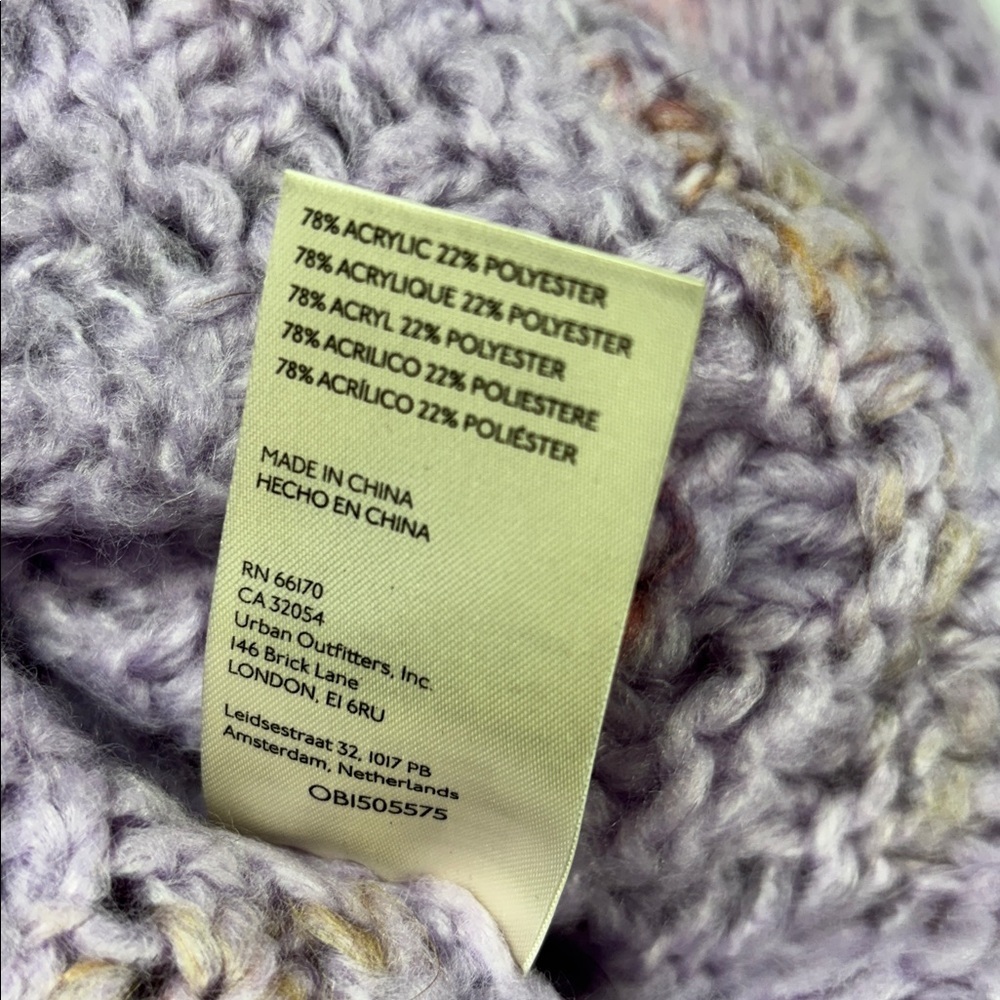 Free People Sunset cloud pullover violet glow pullover sweater M - Picture 9 of 10
